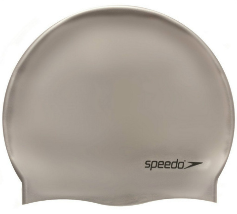 sklep pływacki aqua-swim.pl CZEPEK PŁYWACKI PLAIN FLAT SILICONE 8-709911181 szary SPEEDO