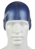 sklep pływacki aqua-swim.pl CZEPEK SILIKONOWY PLAIN FLAT SILICONE CAP BLUE SPEEDO przód