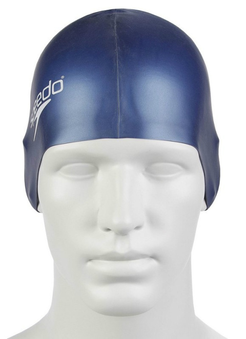 sklep pływacki aqua-swim.pl CZEPEK SILIKONOWY PLAIN FLAT SILICONE CAP BLUE SPEEDO przód sklep pływacki aqua-swim.pl CZEPEK SILIKONOWY PLAIN FLAT SILICONE CAP BLUE SPEEDO przód