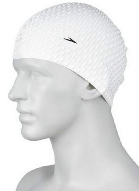 sklep pływacki aqua-swim.pl CZEPEK PŁYWACKI NA BASEN SILIKON BUBBLE CAP SPEEDO 8-709296817 biały bok sklep pływacki aqua-swim.pl CZEPEK PŁYWACKI NA BASEN SILIKON BUBBLE CAP SPEEDO 8-709296817 biały bok