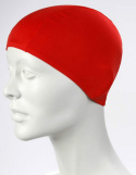 sklep pływacki aqua-swim.pl CZEPEK PŁYWACKI NA BASEN POLIESTROWY SPEEDO POLYESTER CAP 8-710080000 czerwony Z BOKU