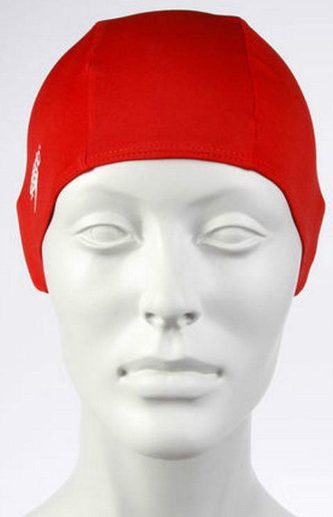 sklep pływacki aqua-swim.pl CZEPEK PŁYWACKI NA BASEN POLIESTROWY SPEEDO POLYESTER CAP 8-710080000 czerwony NA MANEKINIE sklep pływacki aqua-swim.pl CZEPEK PŁYWACKI NA BASEN POLIESTROWY SPEEDO POLYESTER CAP 8-710080000 czerwony NA MANEKINIE