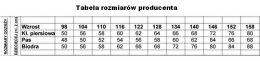 sklep pływacki aqua-swim.pl STRÓJ KĄPIELOWY DLA DZIECKA KOSTIUM PŁYWACKI  JULKA III 152 tabela rozmiarów