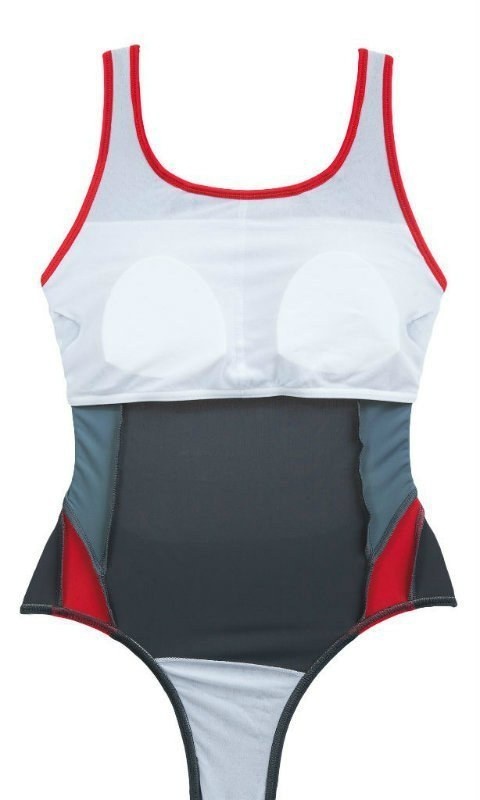 sklep pływacki aqua-swim.pl STRÓJ KĄPIELOWY JEDNOCZĘŚCIOWY KOSTIUM PŁYWACKI ALINKA II 42 XL lewa strona