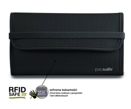 DAMSKI PORTFEL RFID-TEC 250 FIRMY PACSAFE BLACK