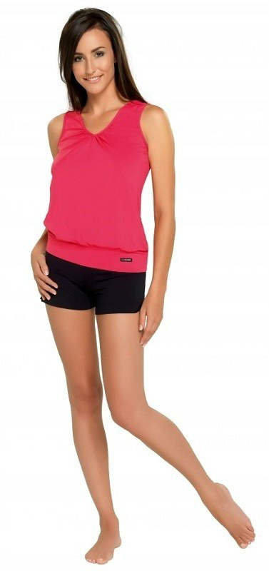 sklep pływacki aqua-swim.pl SPODENKI DAMSKIE SZORTY BAWEŁNIANE ADA L 40 GWINNER black cotton DO ĆWICZEŃ