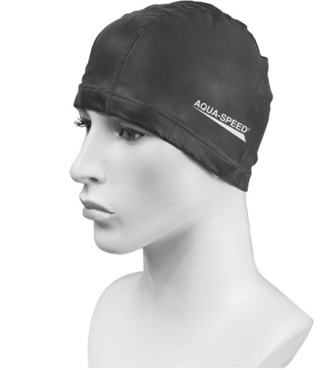 sklep pływacki aqua-swim.pl CZEPEK PŁYWACKI LYCRA-SILIKON NIE CIĄGNIE WŁOSÓW BEST 07 black na modelu sklep pływacki aqua-swim.pl CZEPEK PŁYWACKI LYCRA-SILIKON NIE CIĄGNIE WŁOSÓW BEST 07 black na modelu