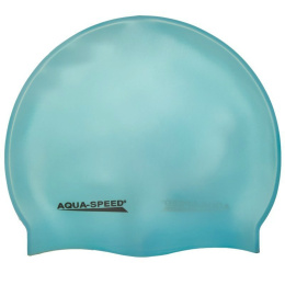 sklep pływacki aqua-swim.pl CZEPEK PŁYWACKI SILIKONOWY AQUA-SPEED MEGA 29 BŁĘKITNY