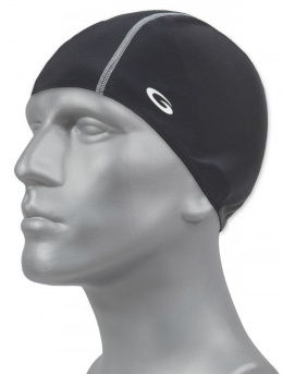 sklep pływacki aqua-swim.pl CZEPEK PŁYWACKI KĄPIELOWY NA BASEN SWIMMING CAP black na manekinie