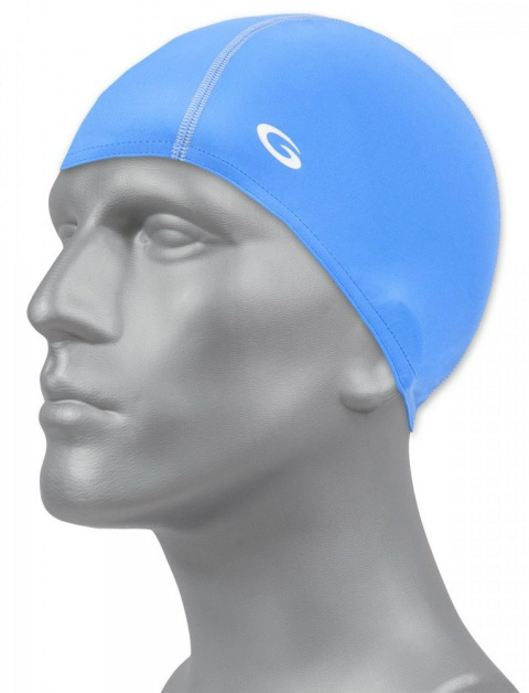 sklep pływacki aqua-swim.pl CZEPEK PŁYWACKI KĄPIELOWY NA BASEN SWIMMING CAP blue na modelu sklep pływacki aqua-swim.pl CZEPEK PŁYWACKI KĄPIELOWY NA BASEN SWIMMING CAP blue na modelu