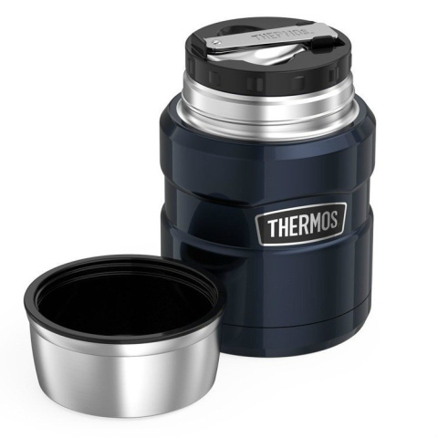 sklep pływacki aqua-swim.pl Termos obiadowy z łyżką Thermos King 470ml czarny mat 9h HOT miska sklep pływacki aqua-swim.pl Termos obiadowy z łyżką Thermos King 470ml czarny mat 9h HOT miska