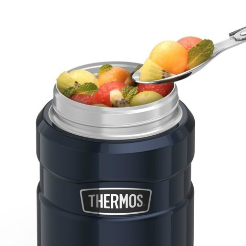 sklep pływacki aqua-swim.pl Termos obiadowy z łyżką Thermos King 470ml czarny mat 9h HOT jedzenie łyżką sklep pływacki aqua-swim.pl Termos obiadowy z łyżką Thermos King 470ml czarny mat 9h HOT jedzenie łyżką