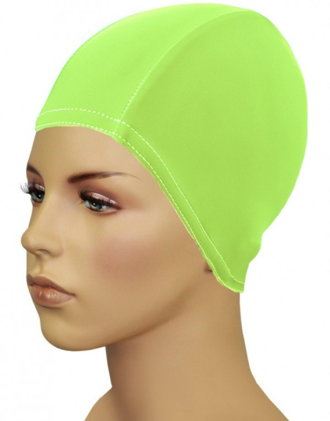 sklep pływacki aqua-swim.pl CZEPEK PŁYWACKI MATERIAŁOWY NA DŁUGIE WŁOSY na modelu sklep pływacki aqua-swim.pl CZEPEK PŁYWACKI MATERIAŁOWY NA DŁUGIE WŁOSY na modelu