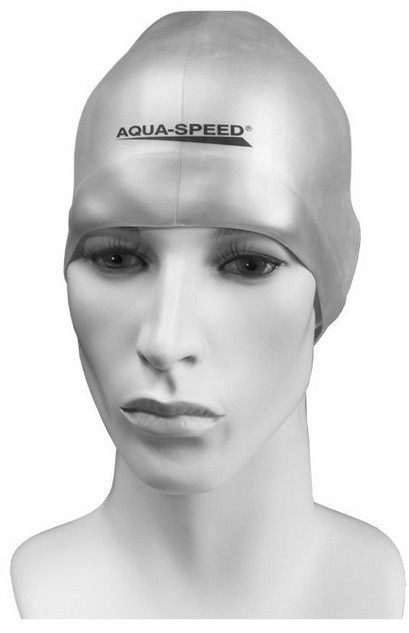 sklep pływacki aqua-swim.pl CZEPEK PŁYWACKI SILIKONOWY NA BASEN RACER 26 srebrny sklep pływacki aqua-swim.pl CZEPEK PŁYWACKI SILIKONOWY NA BASEN RACER 26 srebrny