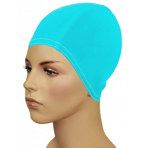 sklep pływacki aqua-swim.pl CZEPEK PŁYWACKI MATERIAŁOWY NA DŁUGIE WŁOSY BATHING CAP FOR LONG HAIR TURQUISE