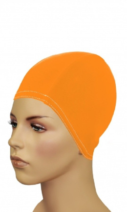 sklep pływacki aqua-swim.pl CZEPEK PŁYWACKI MATERIAŁOWY NA DŁUGIE WŁOSY BATHING CAP FOR LONG HAIR ORANGE