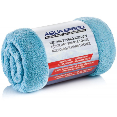 sklep pływacki aqua-swim.pl  RĘCZNIK SZYBKOSCHNĄCY NA BASEN WYCIECZKĘ 50x100 DRY CORAL AQUA-SPEED 02 opakowanie