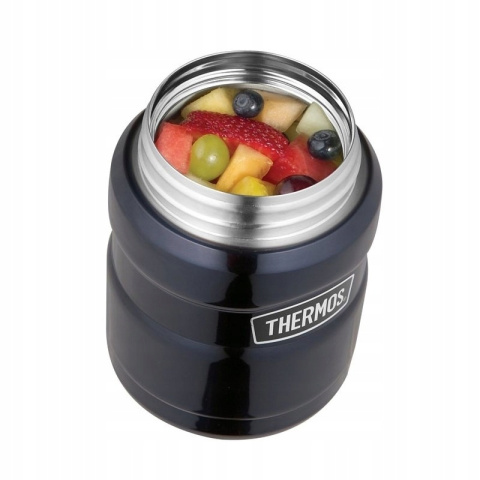 sklep pływacki aqua-swim.pl Termos obiadowy z łyżką Thermos King 470ml czarny mat 9h HOT z jedzeniem sklep pływacki aqua-swim.pl Termos obiadowy z łyżką Thermos King 470ml czarny mat 9h HOT z jedzeniem