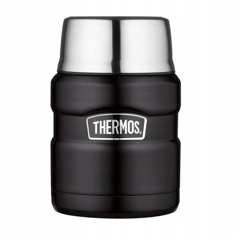 sklep pływacki aqua-swim.pl Termos obiadowy z łyżką Thermos King 470ml czarny mat 9h HOT z zewnątrz sklep pływacki aqua-swim.pl Termos obiadowy z łyżką Thermos King 470ml czarny mat 9h HOT z zewnątrz
