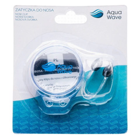 sklep pływacki aqua-swim.pl ZACISK KLIPS DO NOSA NOSECLIP AQUAWAVE KOMPLET