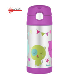 Kubek termiczny dziecięcy termos ze słomką 355 ml