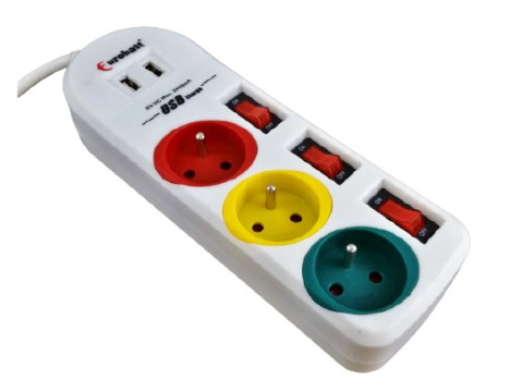 sklep pływacki aqua-swim.pl PRZEDŁUŻACZ LISTWA 3 GNIAZDA USB WYŁĄCZNIK 1.5 m z boku sklep pływacki aqua-swim.pl PRZEDŁUŻACZ LISTWA 3 GNIAZDA USB WYŁĄCZNIK 1.5 m z boku