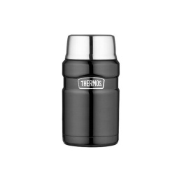 TERMOS OBIADOWY Z ŁYŻKA Thermos King 710ml DO 14h METALICZNY METALICZNY SZARY