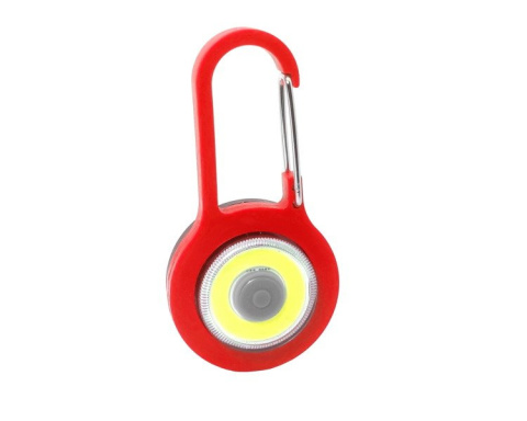 sklep pływacki aqua-swim.pl Lampka COB z karabińczykiem do plecaka namiotu ubrania red sklep pływacki aqua-swim.pl Lampka COB z karabińczykiem do plecaka namiotu ubrania red