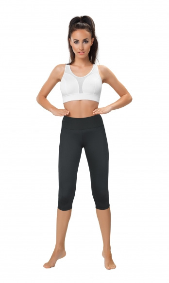 MODELUJĄCE LEGINSY GETRY 3/4 czarne damskie 36 S BELLY CONTROL Capri MODELUJĄCE LEGINSY GETRY 3/4 czarne damskie 36 S BELLY CONTROL Capri