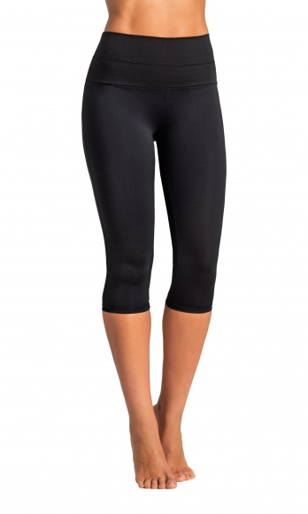 MODELUJĄCE LEGINSY GETRY 3/4 czarne damskie 36 S BELLY CONTROL Capri MODELUJĄCE LEGINSY GETRY 3/4 czarne damskie 36 S BELLY CONTROL Capri