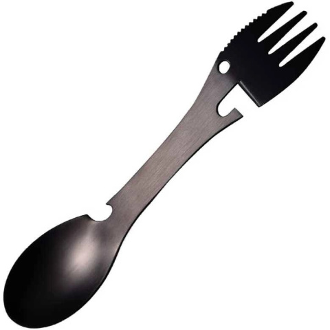 sklep pływacki aqua-swim.pl Łyżkowidelec spork metalowy z kluczem czarny sklep pływacki aqua-swim.pl Łyżkowidelec spork metalowy z kluczem czarny