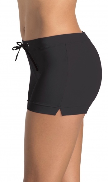 sklep pływacki aqua-swim.pl GWINNER szorty kąpielowe plażowe damskie L 40 (CZARNE) BEACH SWIM SHORTS