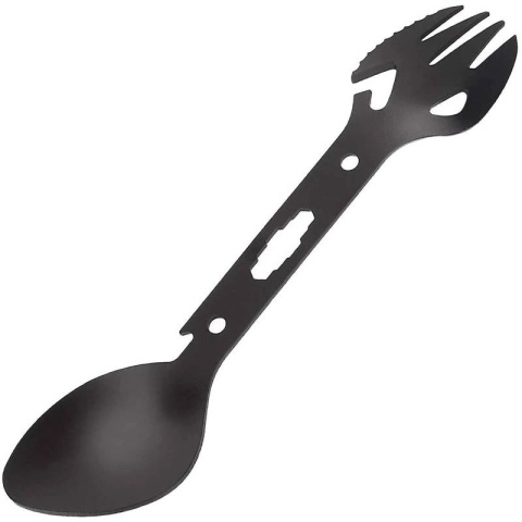 sklep pływacki aqua-swim.pl Łyżkowidelec spork metalowy z kluczem czarny sklep pływacki aqua-swim.pl Łyżkowidelec spork metalowy z kluczem czarny