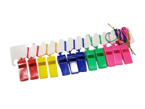 sklep pływacki aqua-swim.pl Plastikowy gwizdek sportowy ze sznurkiem 4cm