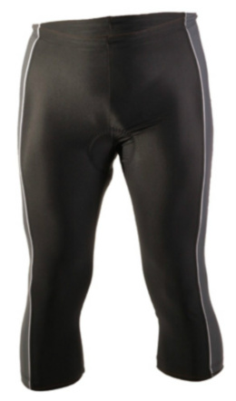 Spodnie KOLARSKIE na ROWER 3/4 wkładka COOLMAX SR0060 czarne 40 L STANTEKS